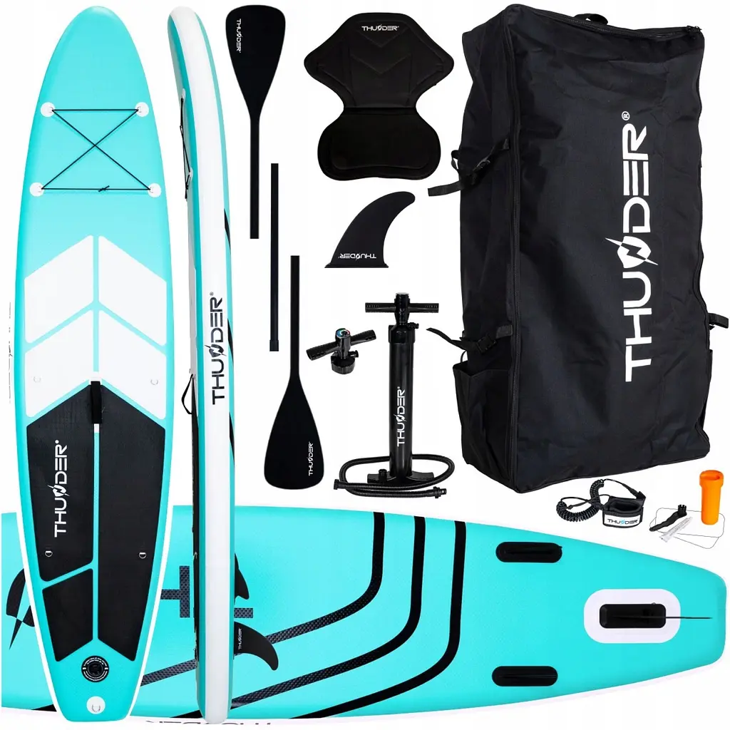 Надувна дошка SUP THUNDER Coast 320 см з веслом Mint - фото 4