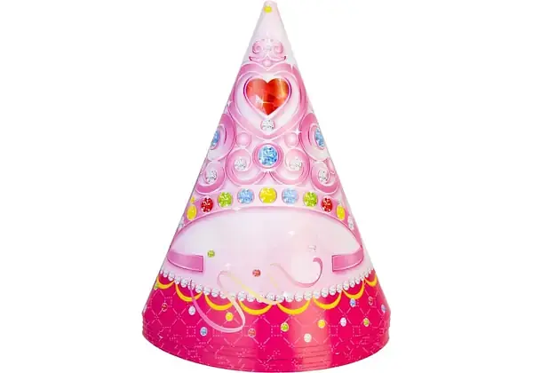 Набір з 6 ковпаків на голову із гумовою стрічкою Princess, висота 15,24 см MX200127 (1)