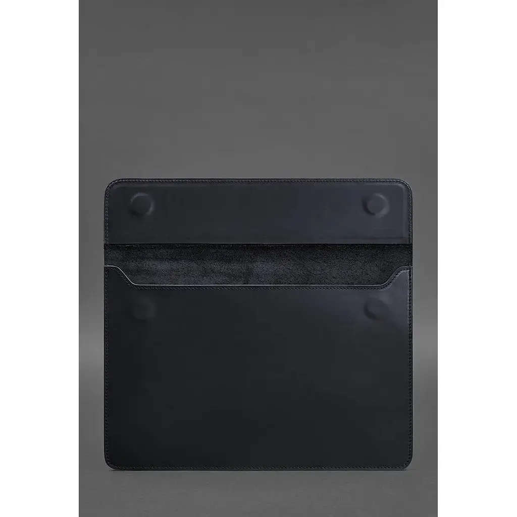 Шкіряний чохол-конверт BlankNote Crazy Horse на магнітах для MacBook 14 Синій - фото 2