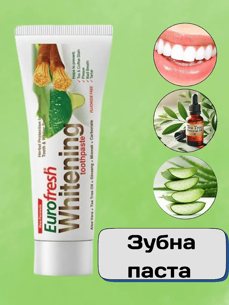Зубна паста Farmasi Eurofresh Whitening з чайним деревом 112 г - фото 2