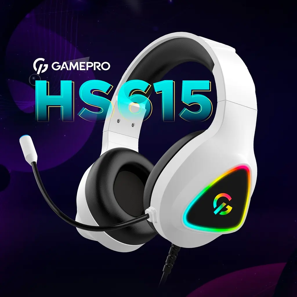 Ігрові навушники GamePro HS615 RGB White [121967] - фото 8