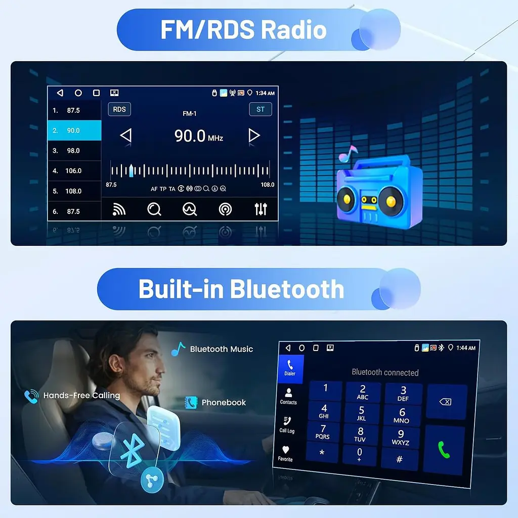 Автомагнітола Android 15 4/64GB для Renault Clio 2013–2018 з CarPlay - фото 4