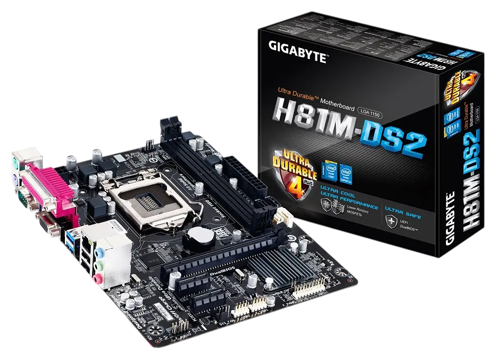 Материнська плата Gigabyte GA-H81M-DS2 LGA 1150 (GA-H81M-DS2) Б/В - фото 4