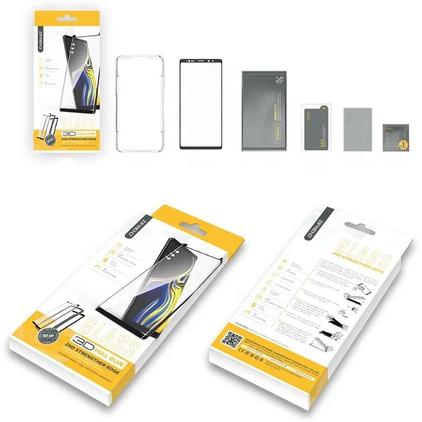 Захисне скло Zifriend Full Glue & Cover для Samsung Galaxy Note 8 SM-N950 Black автоматична поклейка (703309) - фото 4