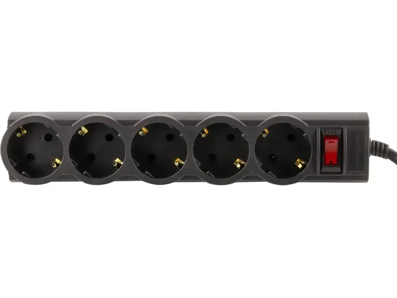 Мережевий фільтр-подовжувач Logicpower LP-X5 Premium Black 5 м (9585) - фото 3