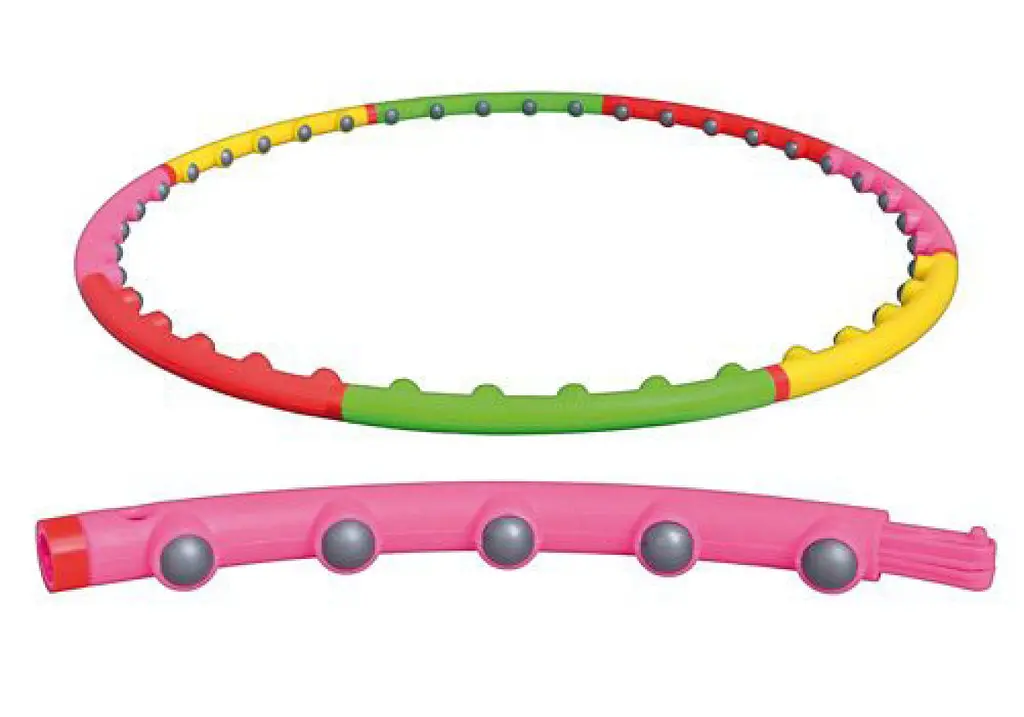 Обруч із масажними кульками Хула Хуп EasyFit 98 см розбірний Різнокольоровий (EF-0251) - фото 3