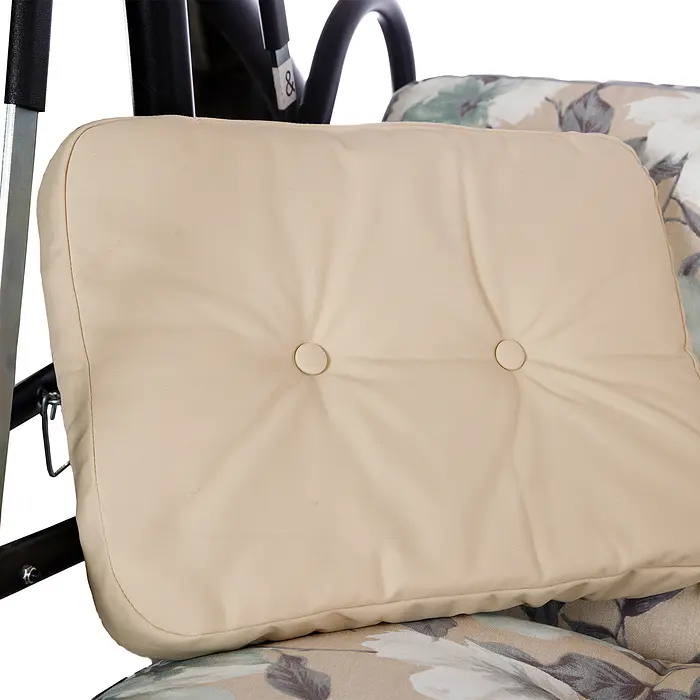 Комплект к качелям Ost-Fran Montreal 200x110x10 см, ткань Меджик Аква/2737, со шторами. - фото 3