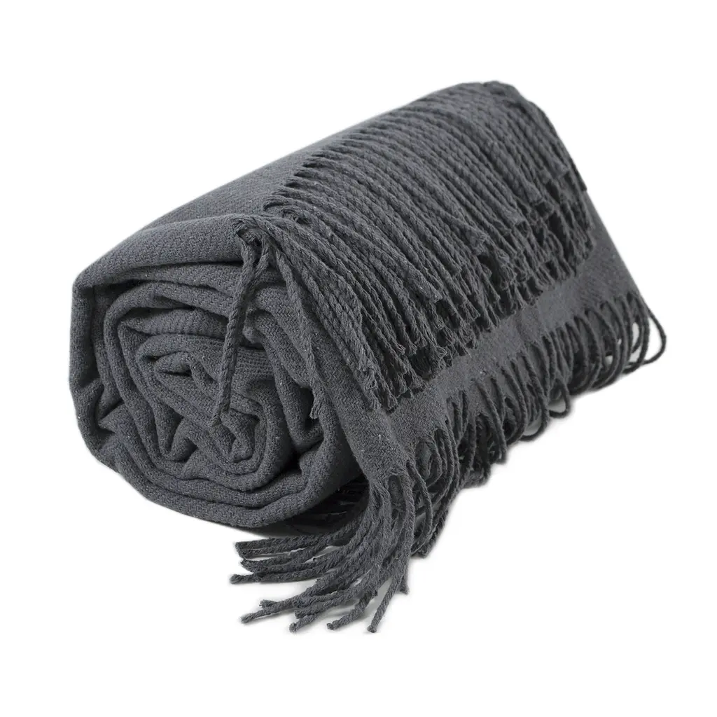 Плед Lotus Home - Bergen антрацит 200x220 - фото 6