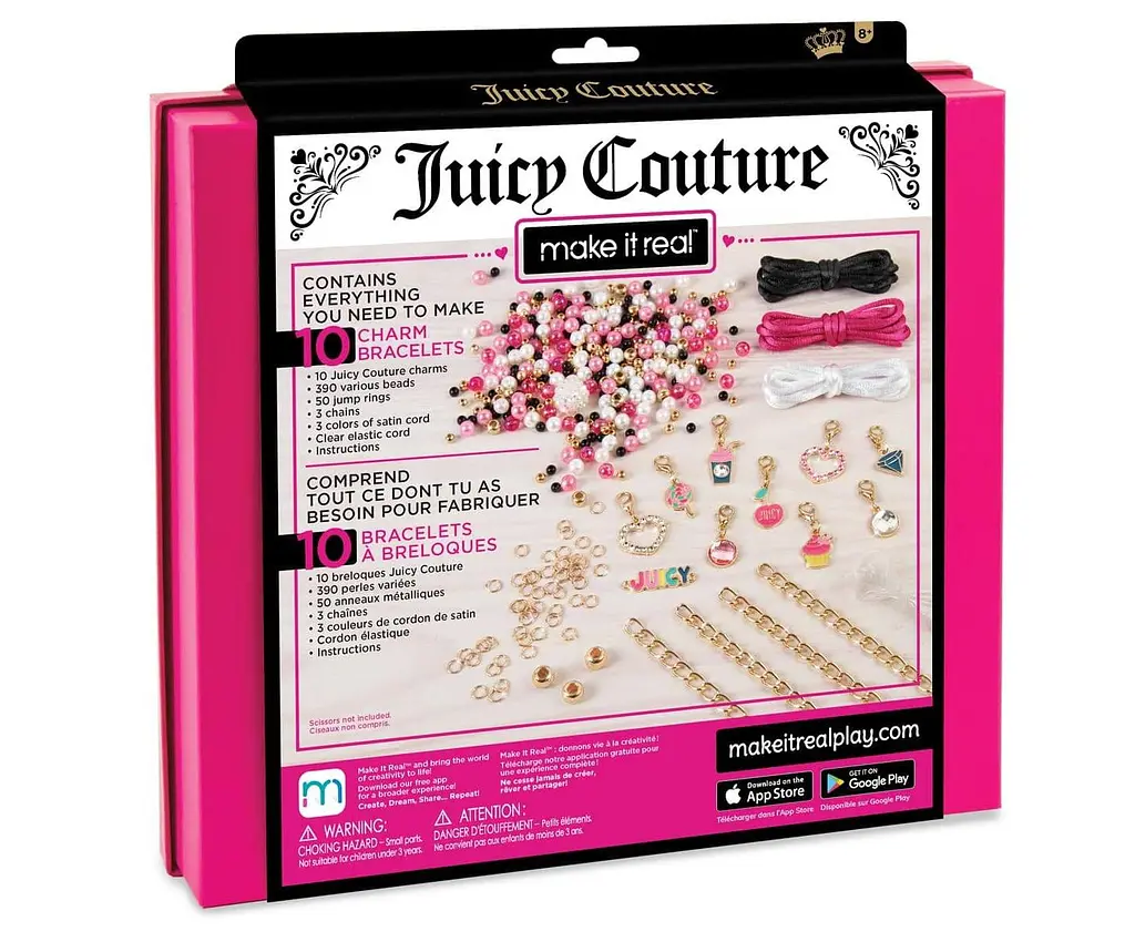 Juicy Couture: Набір для створення шарм-браслетів «Рожевий зорепад» Make it Real - набори для творчості MR4408 - фото 5