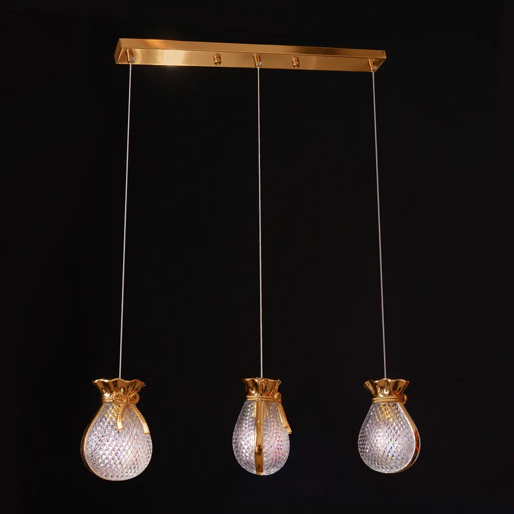 Люстра підвісна Brille для холу Е14 120W G (BR-01 478S/3) - фото 7