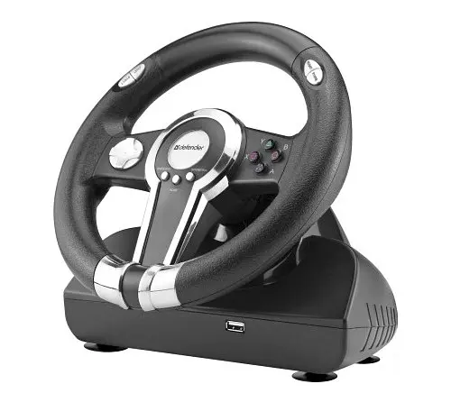 Ігрове кермо Defender Gotcha (ПК PS3) USB 12 кнопок + педалі - фото 2