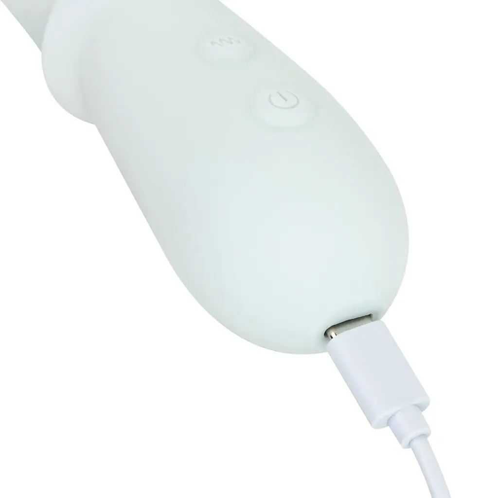 Потрійний вібратор Good Vibes Only - SAGE Triple Stimulation Vibe Soft Silicone - Blue, манливий рух - фото 6