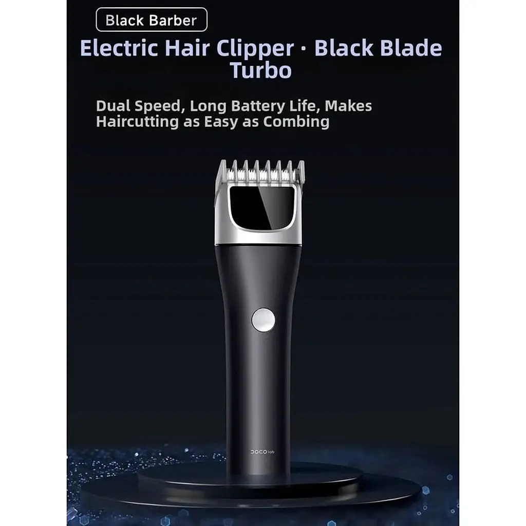 Машинка для стрижки DOCO Electric Hair Clipper Metallic Black (HC002) [174040] - фото 6