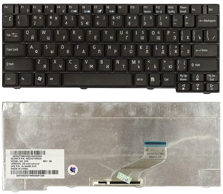 Клавіатура для ноутбука Acer TravelMate (3000, 3010, 3020, 3030, 3040) Black - фото 3