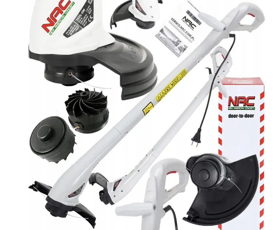 Триммер-косилка электрический NAC TE25-DW 250 Вт белый - фото 5