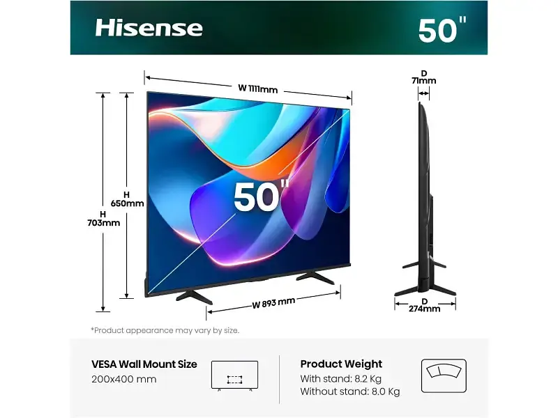 Телевізор Hisense 50A6S - фото 10