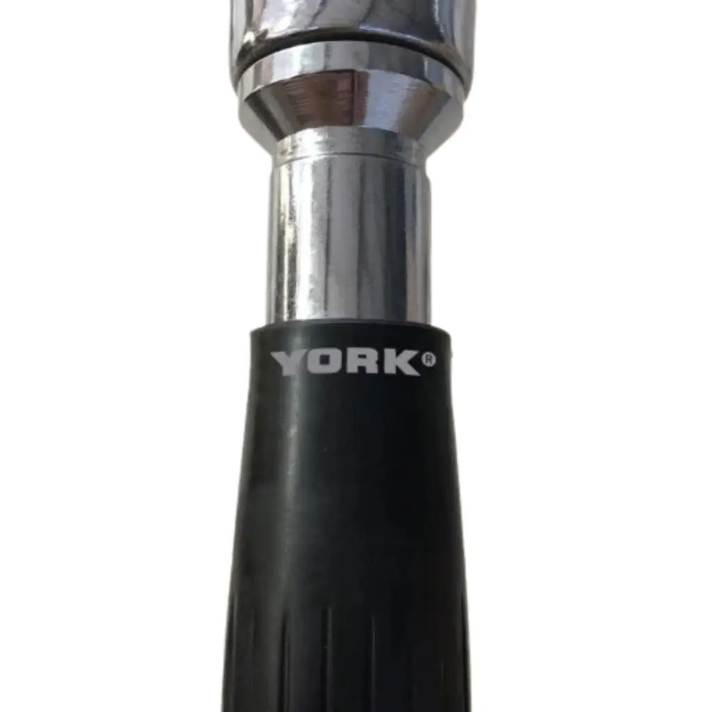 Ручка для тяги York Fitness V-подібна на трицепс з гумовими рукоятками, хром - фото 11