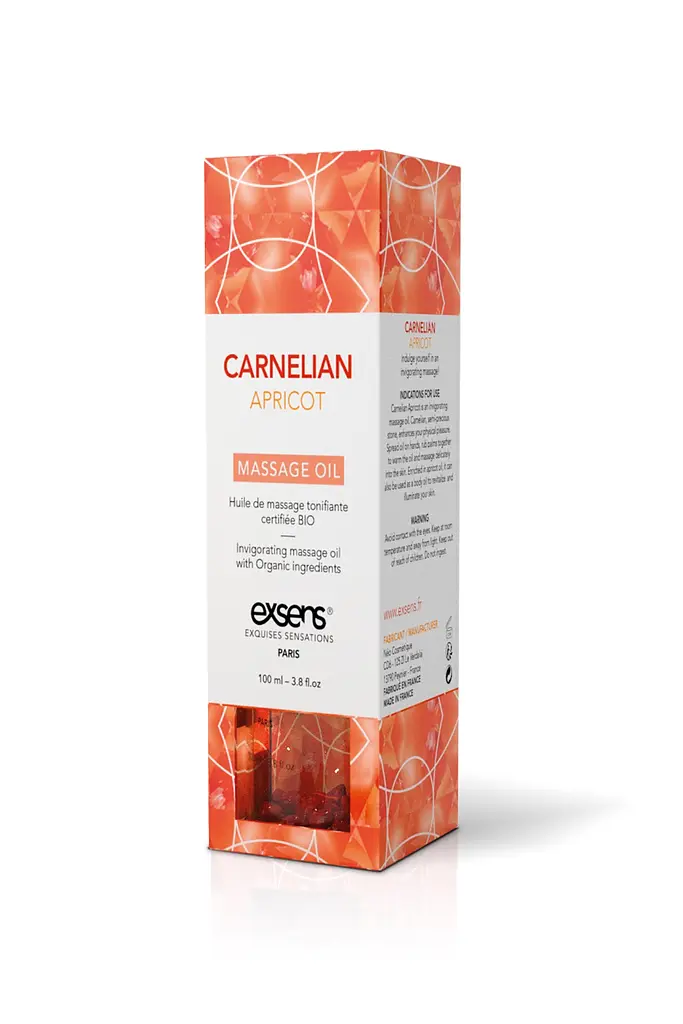 Натуральна масажна олія EXSENS Carnelian Apricot (бадьорить з сердоліком), 100 мл - фото 4