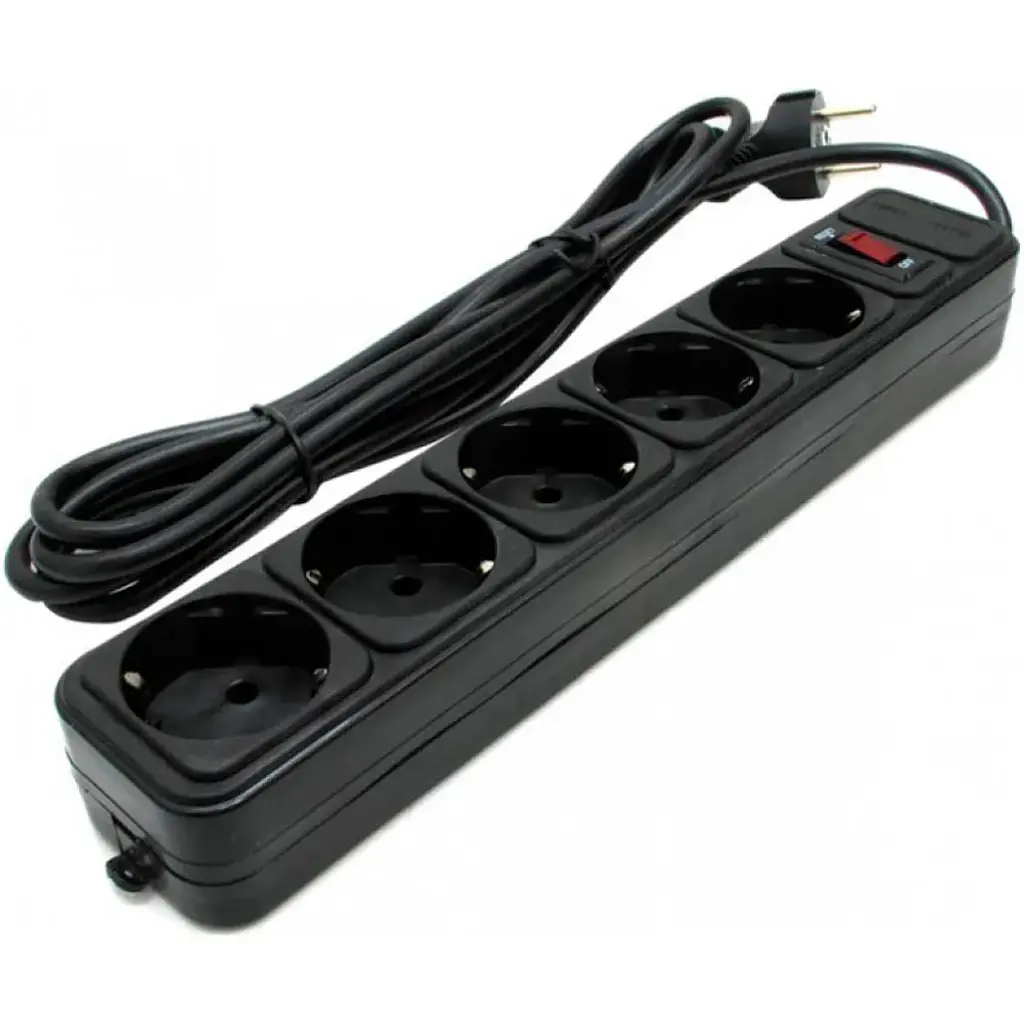 Мережевий фільтр Gembird SPG5-G-15B Black [128829] - фото 2