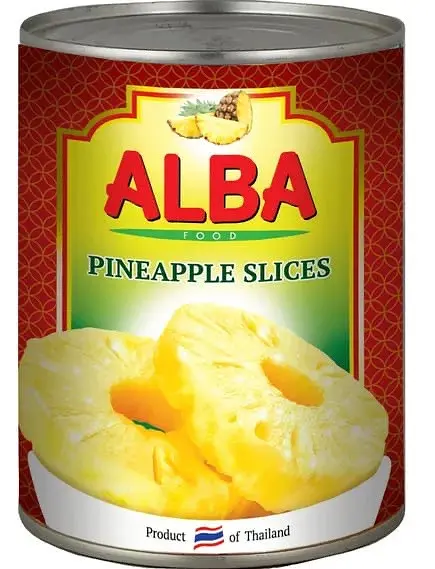 Ананас ALBA Food Pineapple slices кольцами в сиропе 580 мл