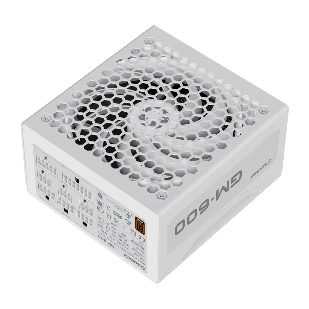 Блок живлення Gamemax 600W GM-600 Modular white (GM-600 Modular white) - фото 3