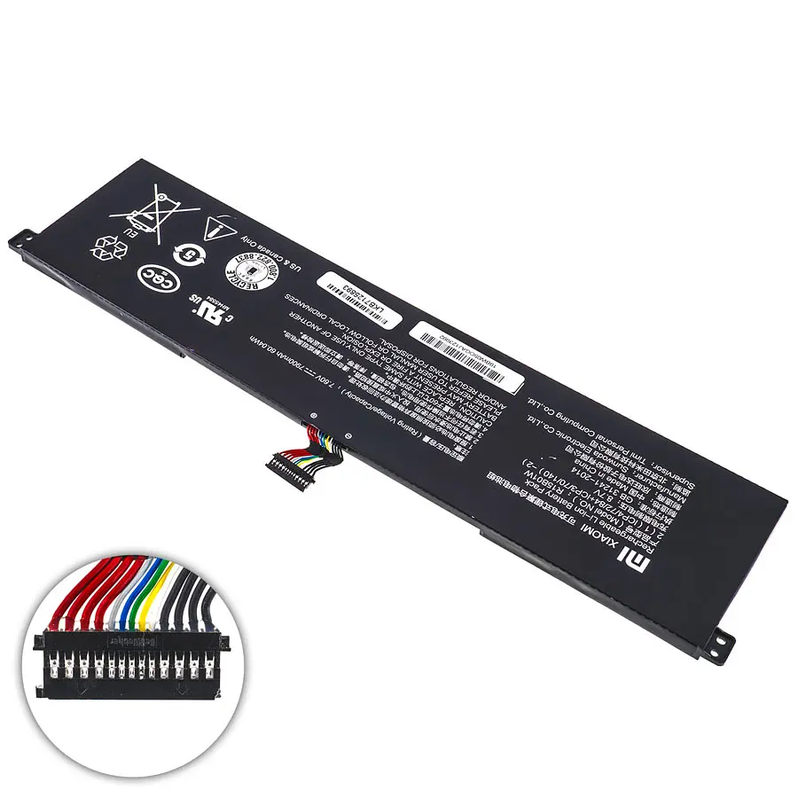 Акумулятор для ноутбука Xiaomi R15B01W (Mi Notebook Pro 15.6) 7.6V 7900 mAh 60.04Wh Black - фото 2