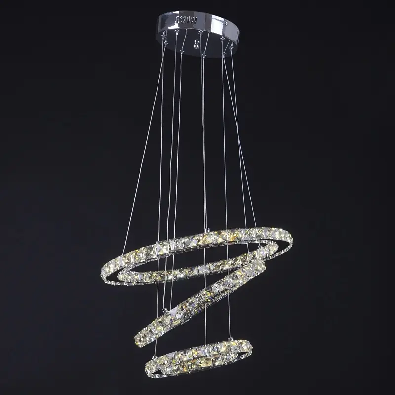 Люстра подвесная Brille хрустальная LED 39W WW CH (BR-969S/3) - фото 2