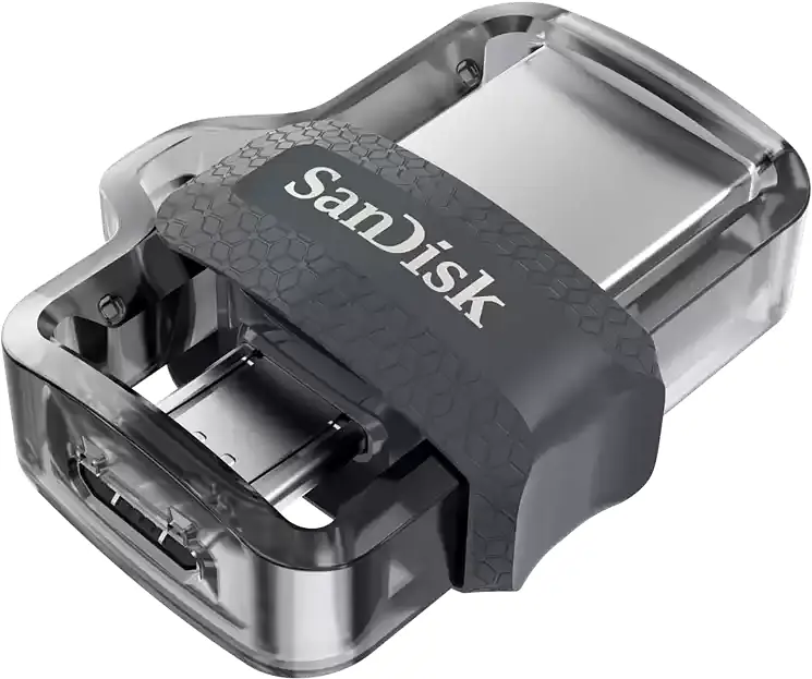 USB Flash накопичувач SanDisk 128GB Ultra Dual Drive m3.0 USB 3.0/microUSB OTG black (SDDD3-128G-G46) - фото 2