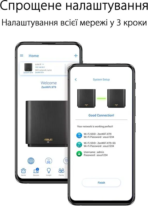 Wi-Fi Mesh система Asus ZenWiFi XT9 1pk Black (90IG0740-MO3B50) - фото 7
