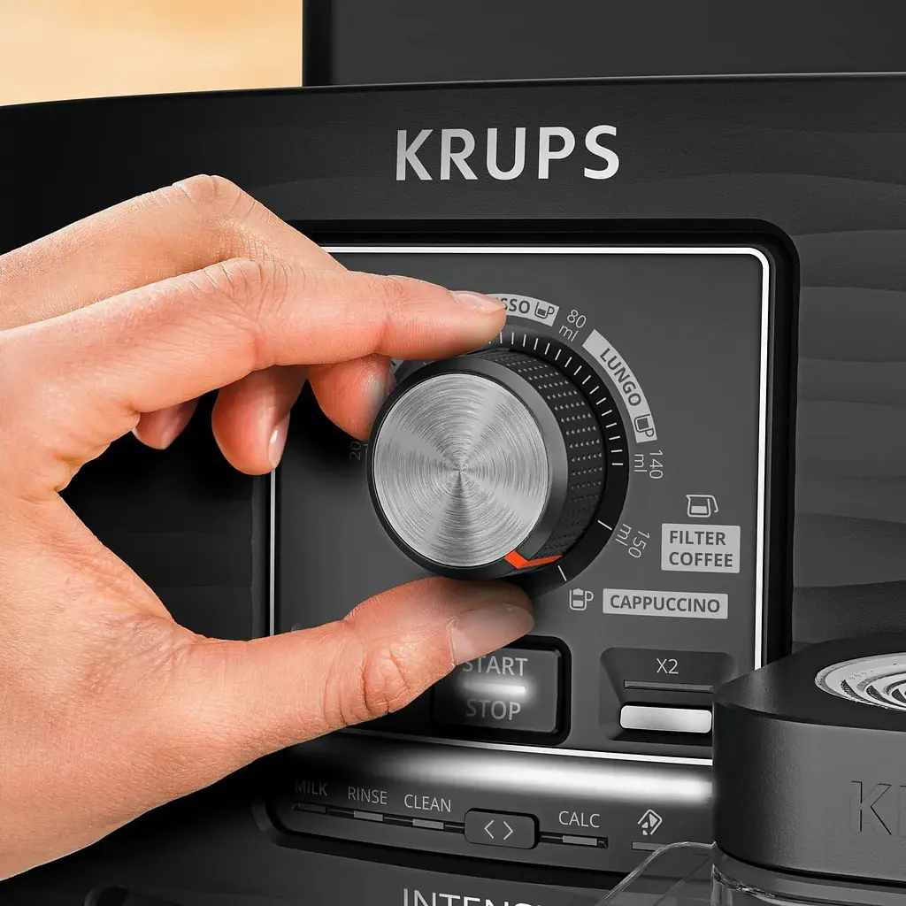 Krups Кофемашина Krups Intensity Milk 1.7л, зерно, автомат.капучинатор, авторецептів - 4, чорний - фото 7