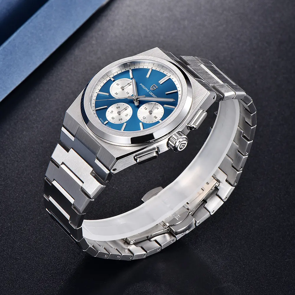 Чоловічий наручний годинник PD-1761 Silver-Blue Pagani Design acs0031194 - фото 2