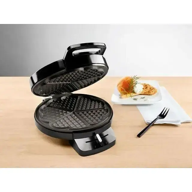 Вафельниця кругла з регулюванням Silver Crest Waffle maker 1200W Germany Heart Shape Silver Crest SWE 1200 C3 - фото 6
