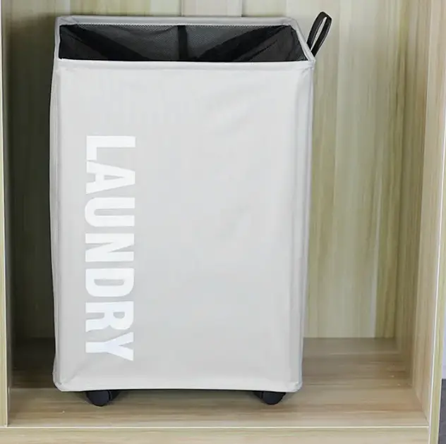 Тканинний кошик для білизни з ручками ROLLING BAG AND243, ящик для білизни - фото 5