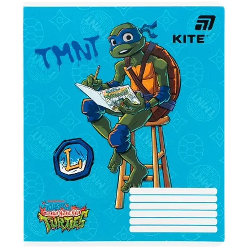 Зошит Kite Ninjia Turtles, 18 аркушів, клітинка (NT26-236) - фото 3