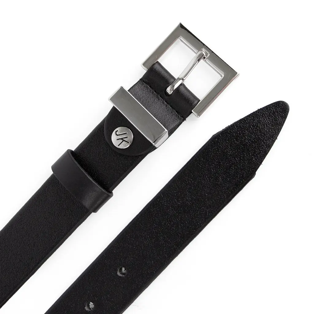 Ремень женский кожаный JK-3023 black silver-2 черный (105 см) - фото 3