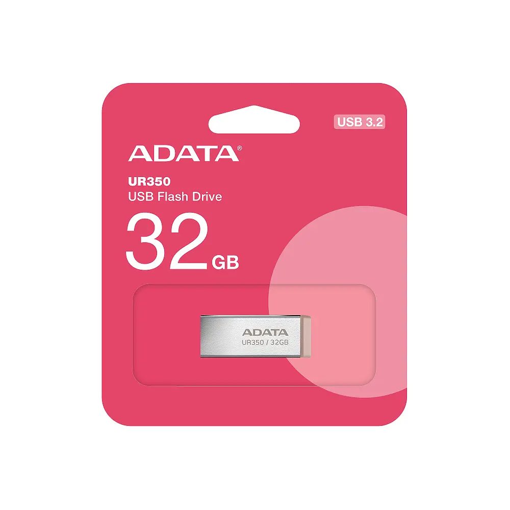 Флеш-накопитель ADATA USB 3.2 UR 350 32Gb Серебристый/Beige - фото 2