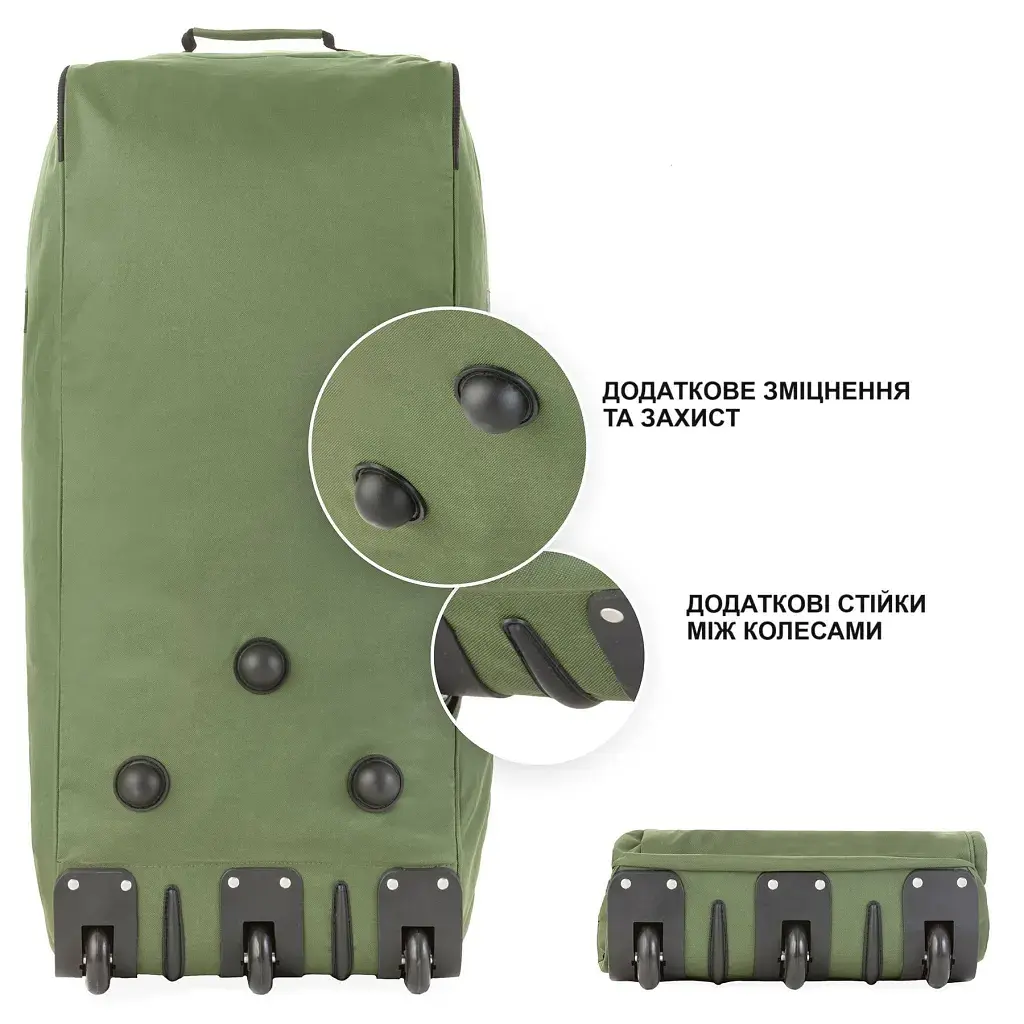 Дорожня сумка TravelZ на колесах Wheelbag 100 Green (603095) (930793) - фото 6
