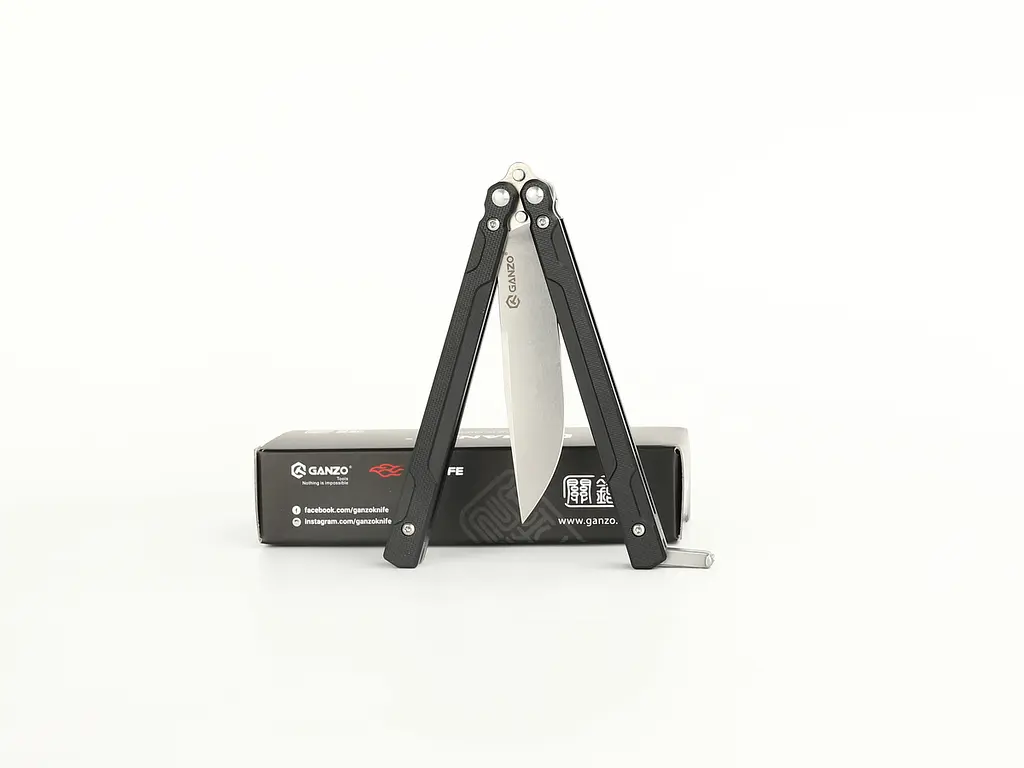 Нiж-метелик Ganzo G766-BK балiсонг - фото 5