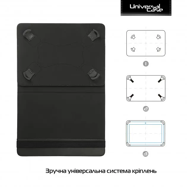 Чохол-книжка ArmorStandart Silicone Hooks 10` (ARM59078) Black [72872] - фото 2
