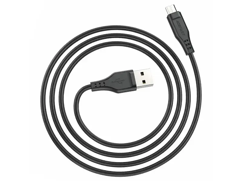 Кабель Acefast C3-09 USB-A to Micro-USB 1.2m Black (AFC3-09B)(6974316280880) - фото 2