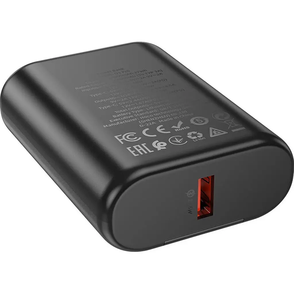 Зовнішній акумулятор Hoco Q3 Pro 10000mAh 25W Black [130199] - фото 5