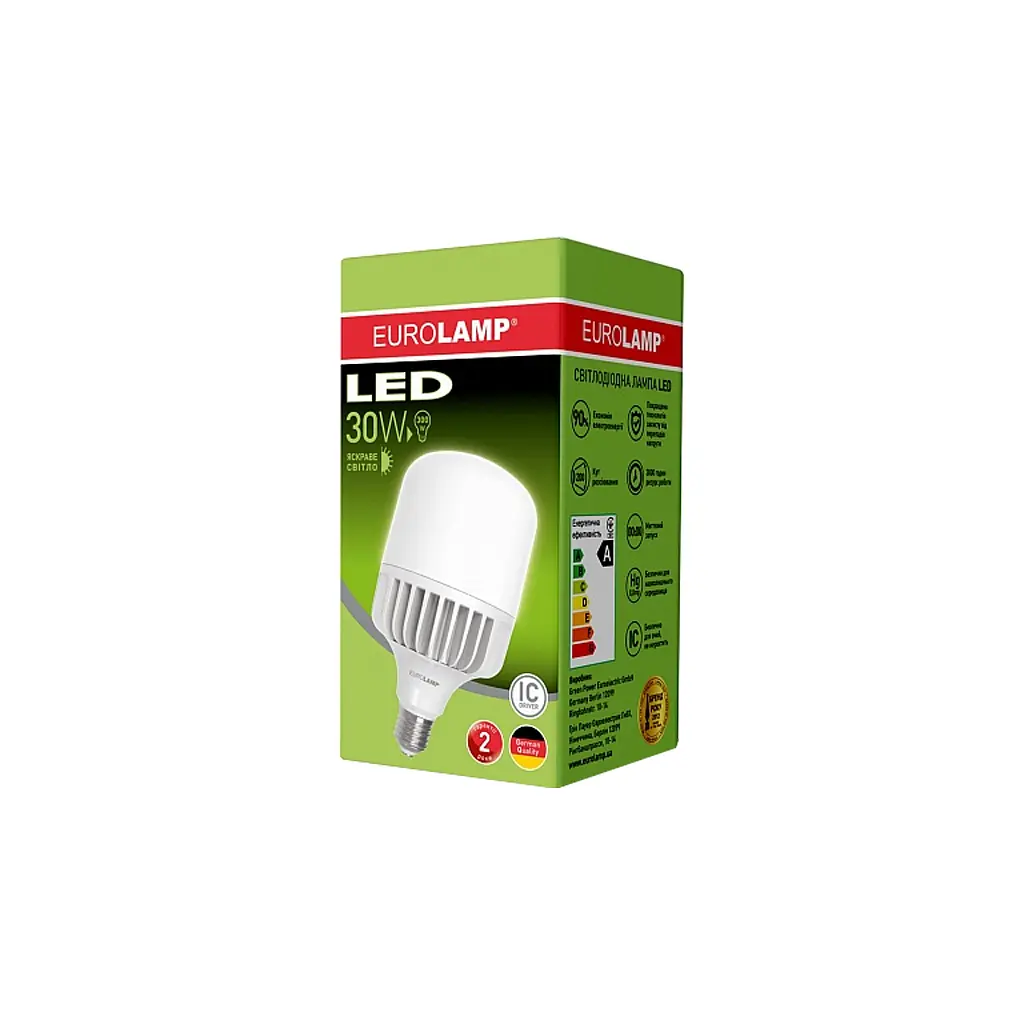 Лампочка Eurolamp E27 (LED-HP-30274) - фото 3