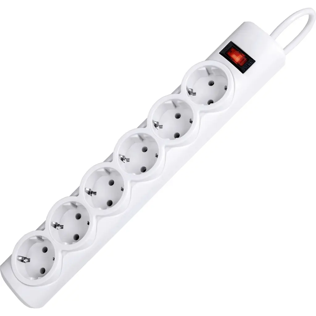 Power filtr 3.0м Defender DFS153, 6 розеток, білий (994900) - фото 4