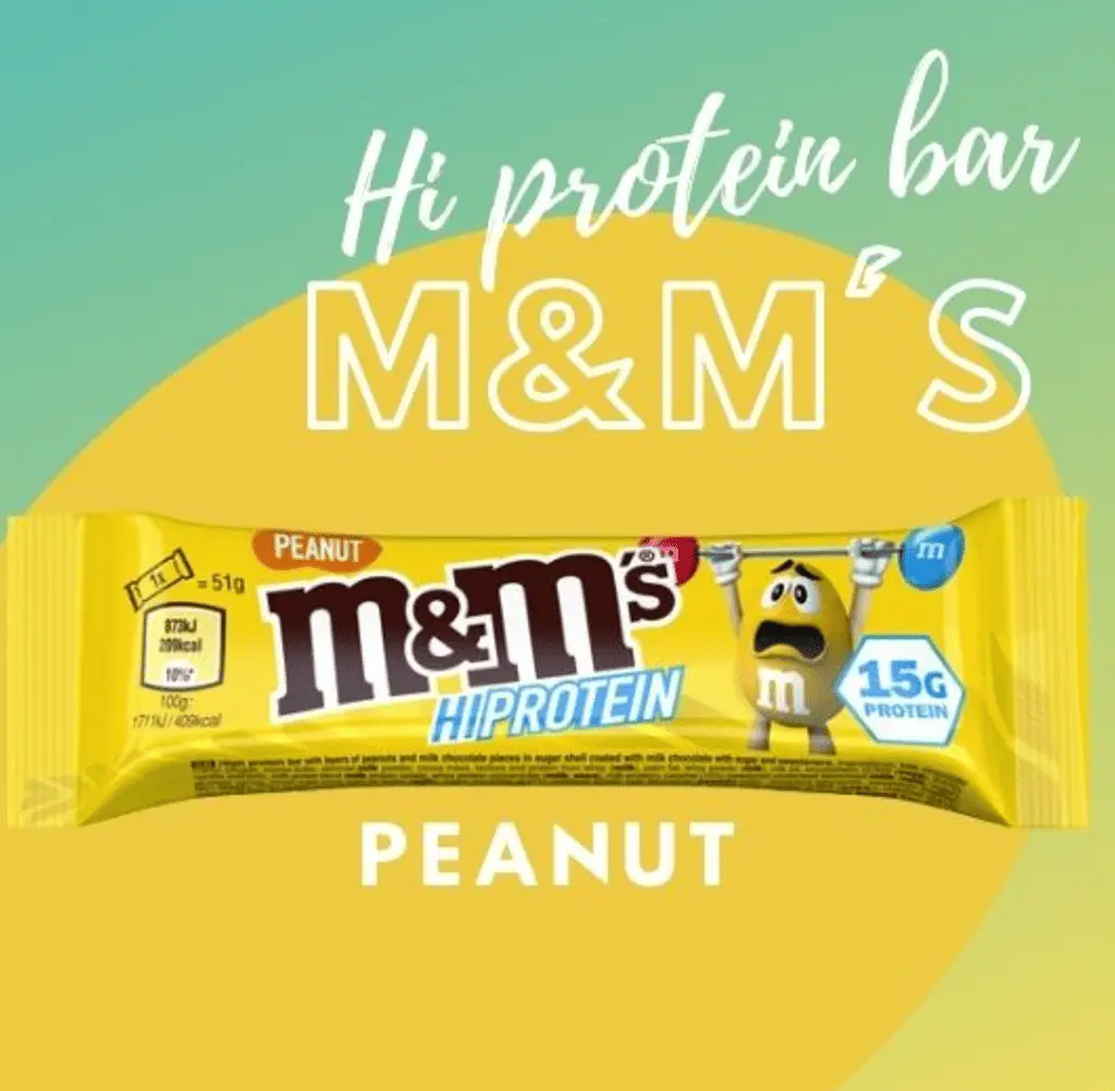 Шоколадний батончик M&M's Hi Protein Peanut Milk Chocolate Bar 51 г - фото 3