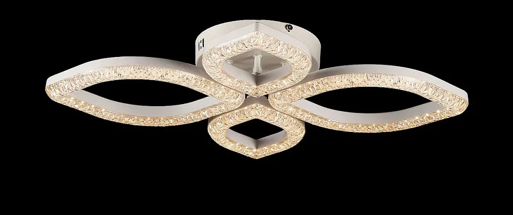 Люстра стельова LED Splendid Ray L2721/2+2, 4 лампи, 66 см, білий акрил, сучасний стиль - фото 3