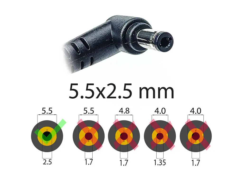 Блок живлення для Asus K40, K42, K43, K450, K46, K501, K50, K52 (19V 3.42A 65W (5.5x2.5))(Квадратний з виделкою) - фото 2