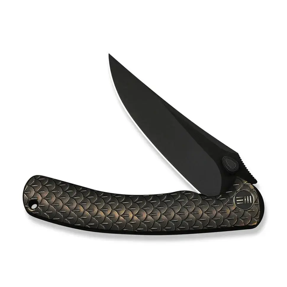Ніж складаний туристичний Weknife Dracarys, (9.1 см) Böhler M390 / титан 6AL4V бронзовий/чорний - фото 4