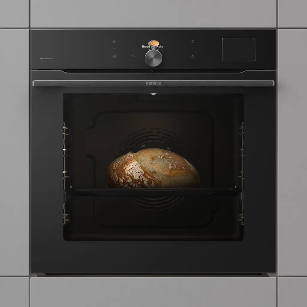Духовой шкаф электрический Gorenje 77 л A+ Wi-Fi пароварка дисплей конвекция черный - фото 2