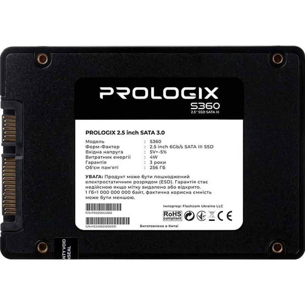 SSD накопичувач Prologix S360 256GB [PRO256GS360] [119339] - фото 2