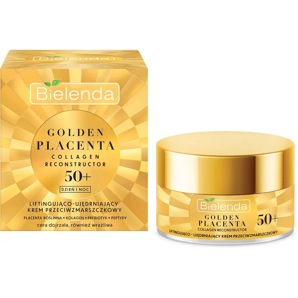 Крем для обличчя Bielenda Golden Placenta 50+ ліфтинг і підтяжка шкіри проти зморшок 50 мл - фото 2